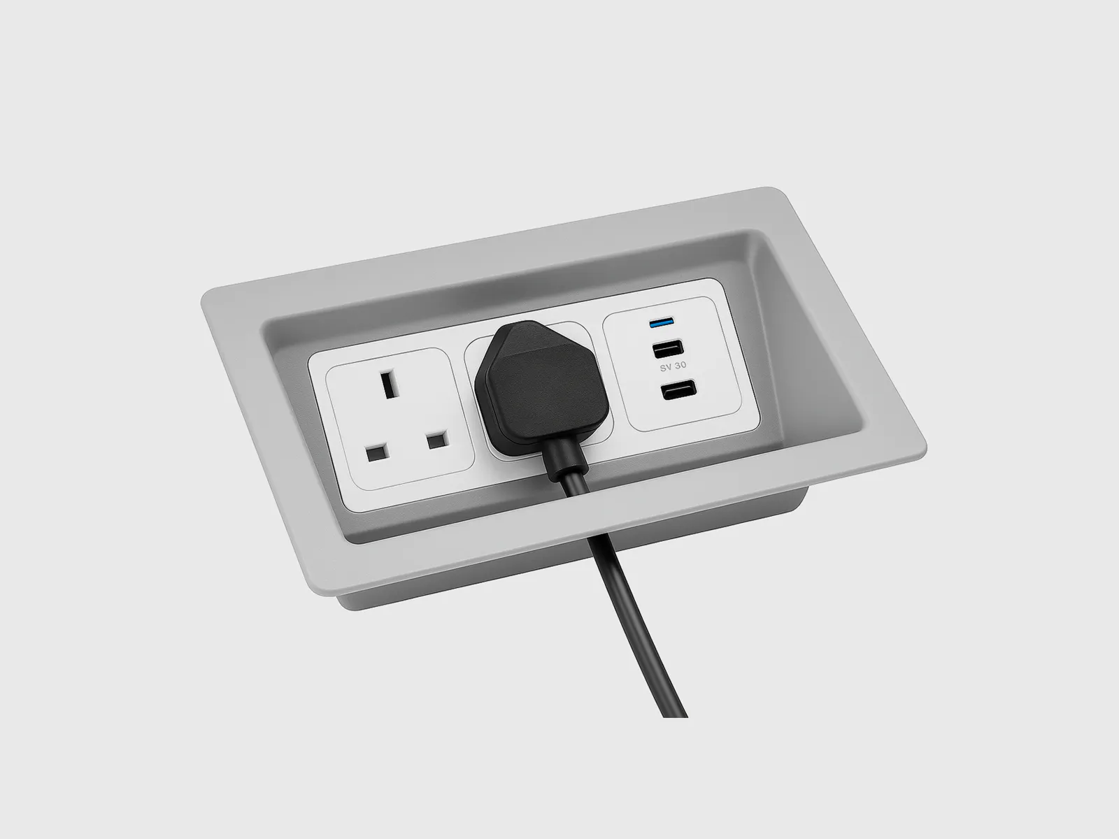 In-Desk Power Module – MOB PC03 | MOBILIA® Office Furniture