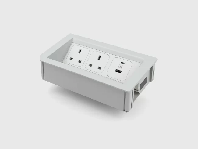 In-Desk Power Module – MOB PC03 | MOBILIA® Office Furniture