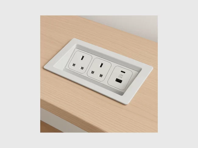 In-Desk Power Module – MOB PC03 | MOBILIA® Office Furniture