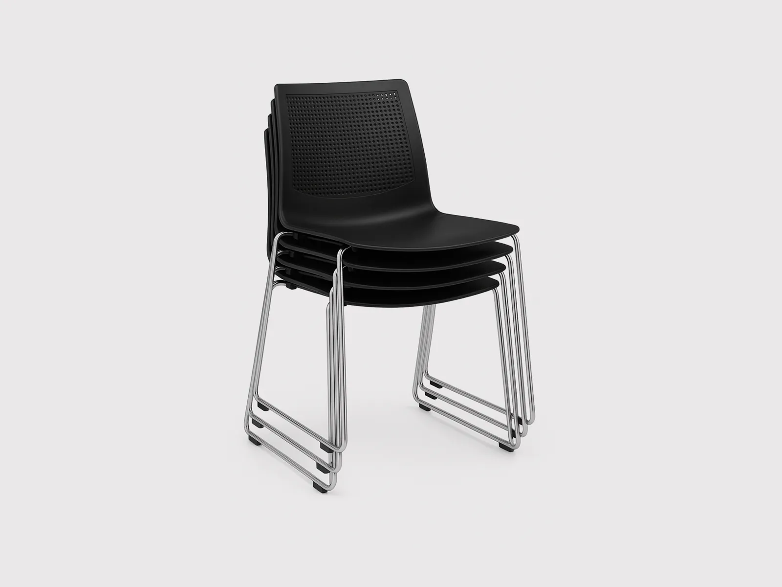 MOB FEEL – Contemporary Stackable Polypropylene Chair (3)