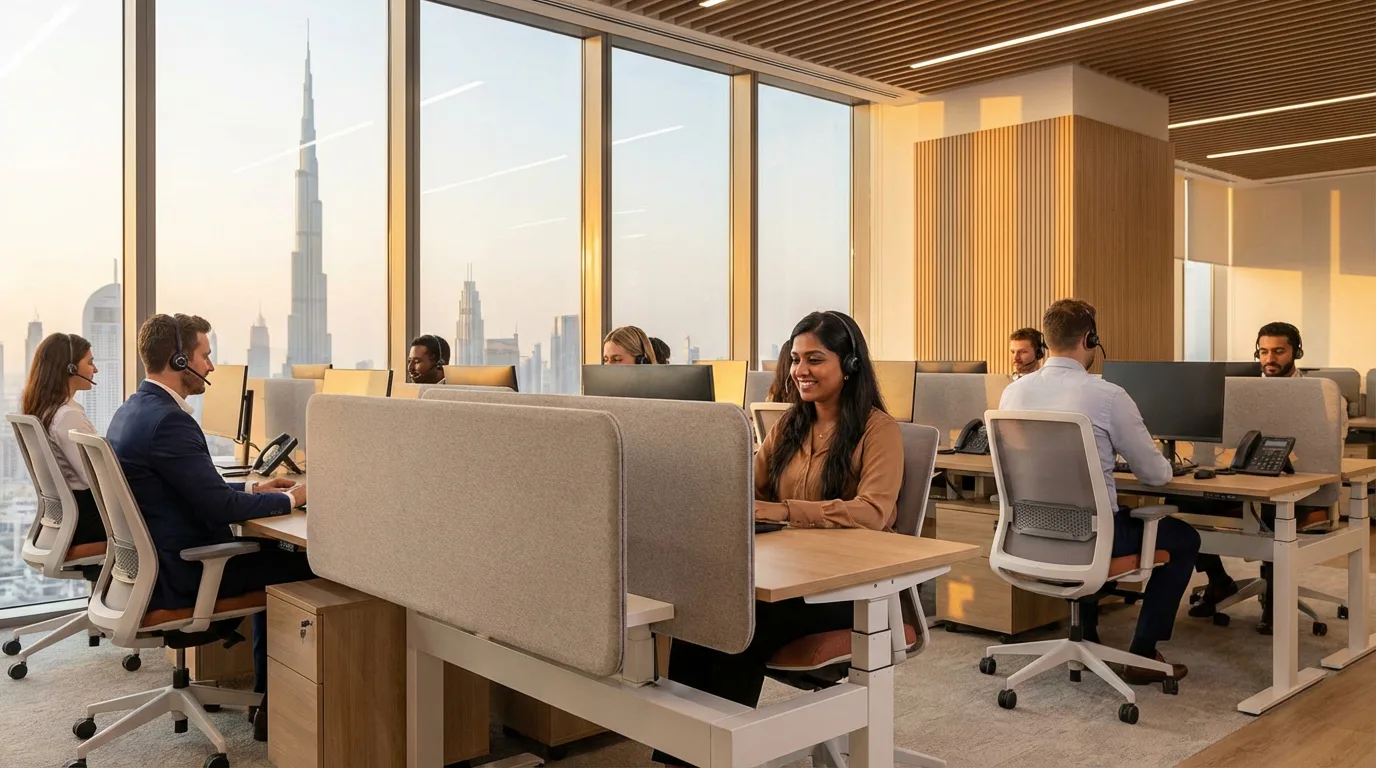 call center office furniture supplier in dubai