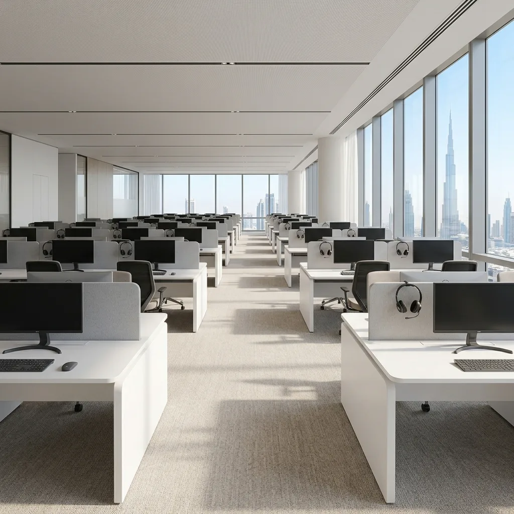 Bank office furniture Dubai — teller counter and branch fit-out for financial institution UAE
