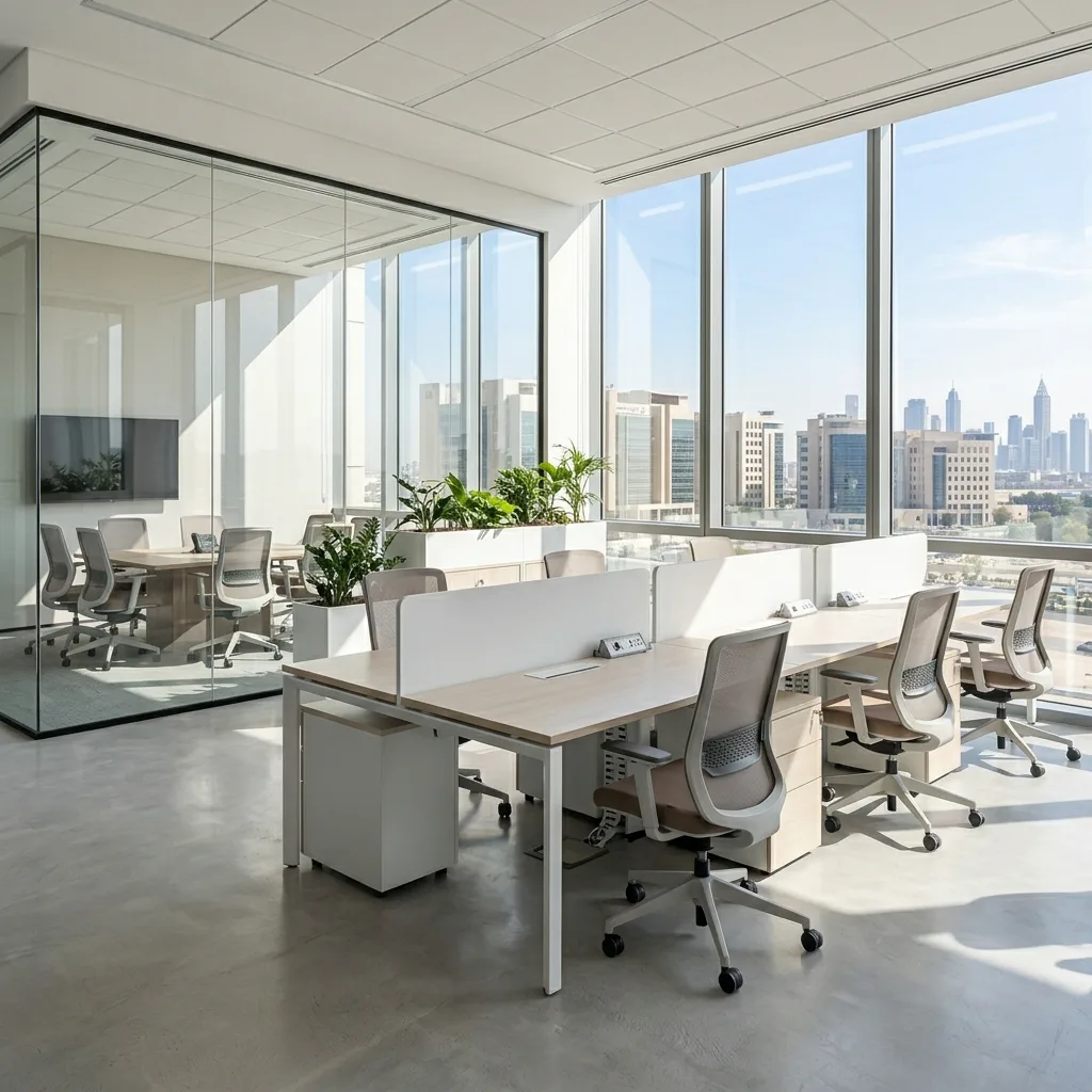 Mobilia office furniture Dubai Healthcare City — DHCC clinical and administrative fit-out UAE
