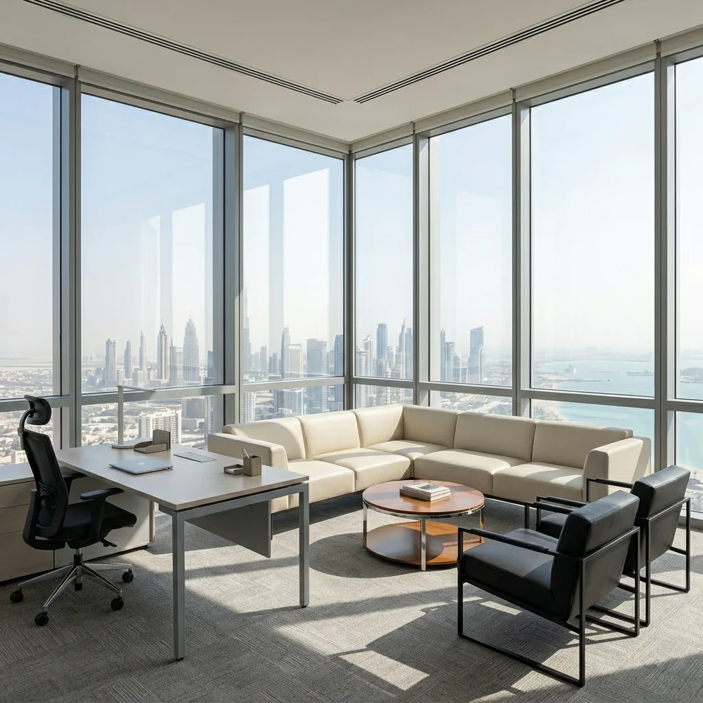 Deira Dubai office furniture — trading company and commercial district office fit-out UAE