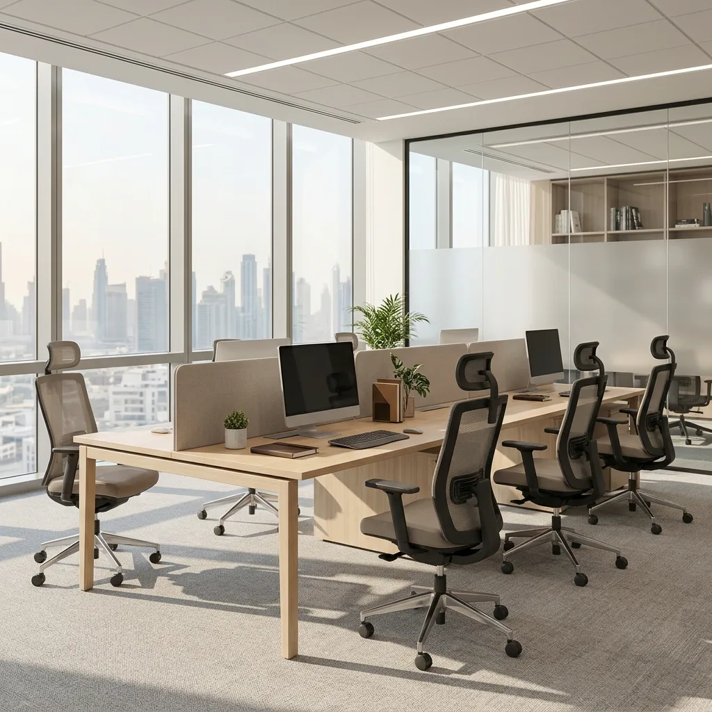 Government office furniture installation Dubai — public sector workstation and boardroom fit-out UAE