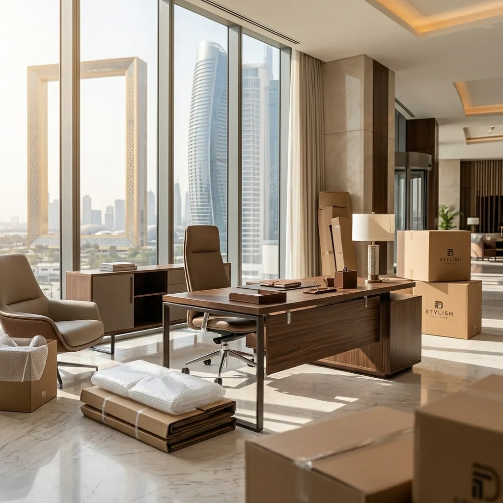 Hotel office furniture installation Dubai — hospitality back-of-house workstations UAE Mobilia®