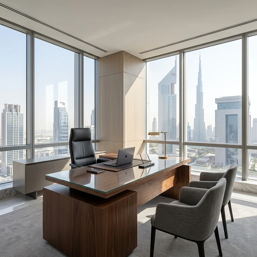 Law firm office furniture DIFC Dubai — premium legal office fit-out coverage across Dubai financial district