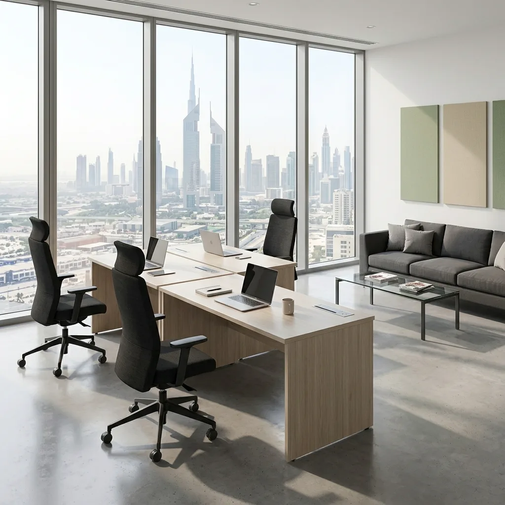 Mobilia office furniture Dubai free zones — JAFZA DIP DSO installation UAE