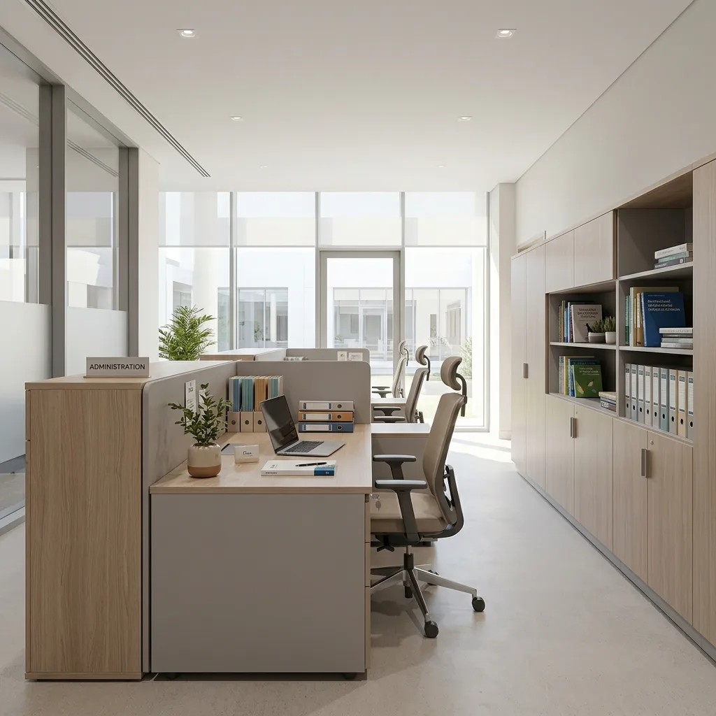 University office furniture UAE — faculty and administrative office fit-out Dubai Academic City