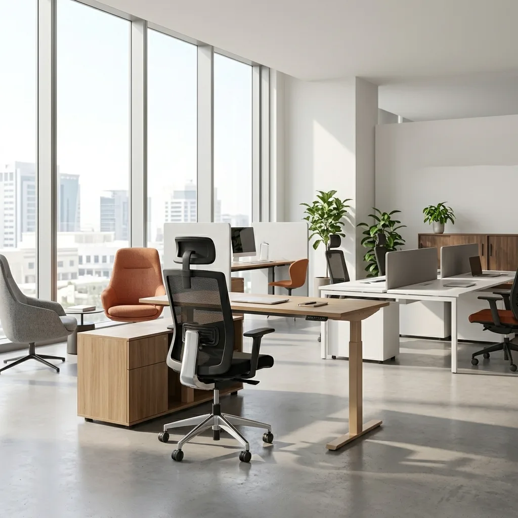 Office furniture supplier Dubai — Mobilia Al Quoz manufacturing facility UAE
