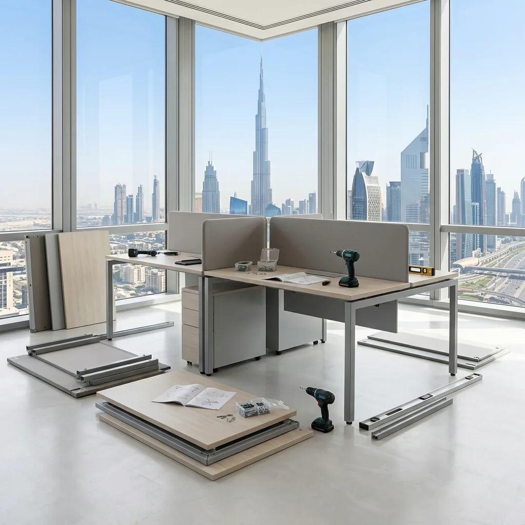 Office furniture installation timeline Dubai — assembly scheduling UAE Mobilia®