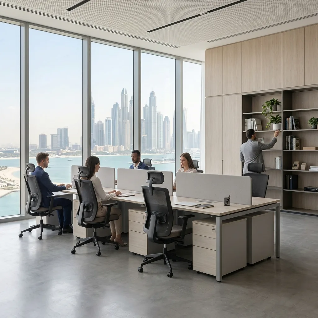 Office refurbishment Dubai — existing office assessment and new layout design Mobilia®